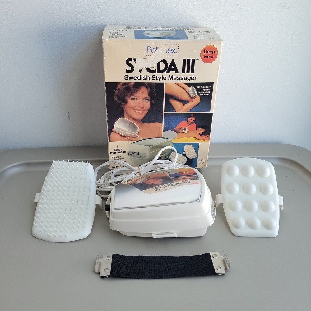 VTG Pollenex Sveda III Swedish Style Massager Model S-185A2 Original Box Tested
